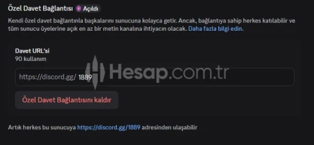 1889 URL MİZ SATIŞTA HYPE LI URL NORMALDE 1000 TL
