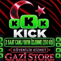 ⭐KİCK 120 DK CANLI YAYIN İZLEYİCİ (250 KİŞİ)GARANTİLİ⭐