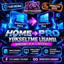 WINDOWS HOMEDAN PROYA GEÇİŞ ⚡ FORMATSIZ OTO TESLİM