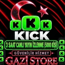 ⭐KİCK 180 DK CANLI YAYIN İZLEYİCİ (5000 KİŞİ)GARANTİLİ⭐