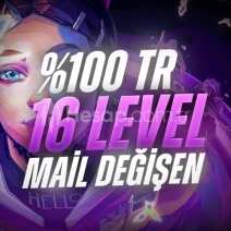 ⭐%100 TR 16 LEVEL MAİL DEĞİŞEN HESAP⭐