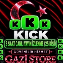 ⭐KİCK 180 DK CANLI YAYIN İZLEYİCİ (25 KİŞİ)GARANTİLİ⭐