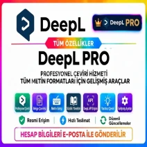 ⭐ KİŞİSEL DeepL PRO + Write PRO 1 AYLIK GARANTİ⭐