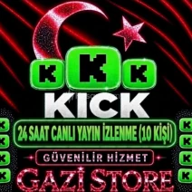 ⭐KİCK 24 SAAT CANLI YAYIN İZLEYİCİ (10 KİŞİ)GARANTLİ⭐