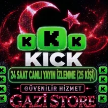 ⭐KİCK 24 SAAT CANLI YAYIN İZLEYİCİ (25 KİŞİ)GARANTLİ⭐