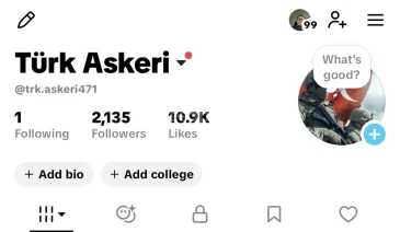 2K Takipçili 6 Günlük TikTok Hesabı