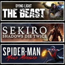 The Beast +Sekiro +Spider Man Miles
