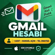 🔒Manuel iOS Gmail Hesabı | Tel Onaysız