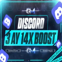 Discord 3 Ay 14x Boost - Hızlıca