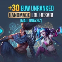 +30 EUW UNRANKED HANDMADE LOL HESABI MAİL ONAYSIZ💎