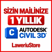 💎(SİZİN MAİLİNİZE) 1 YILLIK AUTODESK CİVİL 3D