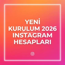 (İLK MAİLLE TESLİM) YENİ KURULUM 2026 HESAPLAR