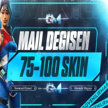 Fortnite 75-100 Skin Mail Değişen Random Hesap