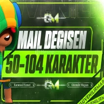 Brawl Stars 50-104 Karakter Mail Değişen Hesap