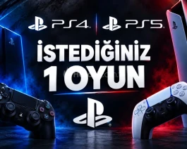 ⭐İSTEDİĞİNİZ 1 OYUN PS4+PS5 +GARANTİ