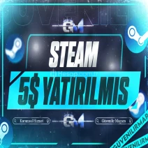 Steam 5$ Yatırılmış Trade Bansız Mail Değişen Hesap
