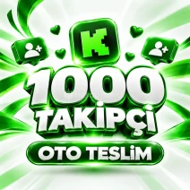 Kick 1000 Takipçi | 🛡 30 GÜN GARANTİLİ