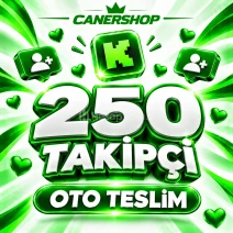 Kick 250 Takipçi | 🛡 30 GÜN GARANTİLİ