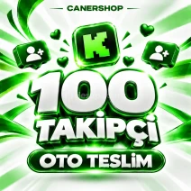 Kick 100 Takipçi | 🛡 30 GÜN GARANTİLİ