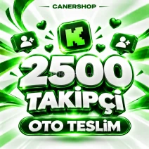 Kick 2500 Takipçi | 🛡 30 GÜN GARANTİLİ