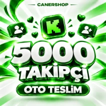 Kick 5000 Takipçi | 🛡 30 GÜN GARANTİLİ
