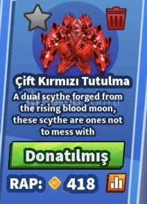Bladeball çift kırmızı tutulma en ucuzu