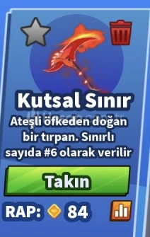 Bladeball Kutsal Sınır kılıcı en ucuzu