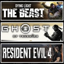 The Beast +Tsushima +Resident Evil 4