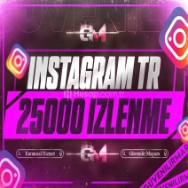 Instagram Türk İzlenme 25000 - Garantili