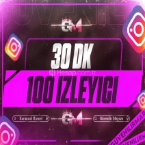 Instagram İzleyici 100 30 dakika - Garantili