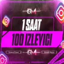 Instagram İzleyici 100 60 dakika - Garantili