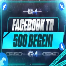 Facebook Türk Beğeni 500 Gönderi - Garantili