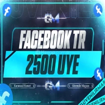 Facebook Türk Üye 2500 - Garantili