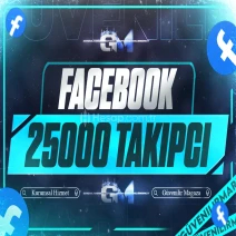 Facebook Takipçi 25000 Sayfa Profil - Garantili