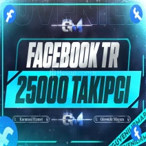 Facebook Türk Takipçi 25000 Sayfa Profil - Garantili