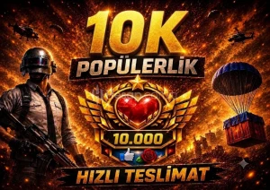 10K POP PUBG MOBİLE ÇABUK TESLİMAT