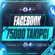 Facebook Takipçi 75000 Sayfa Profil - Garantili