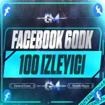 Facebook İzleyici 100 60 dakika - Garantili