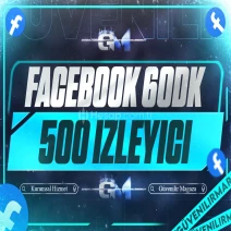 Facebook İzleyici 500 60 dakika - Garantili
