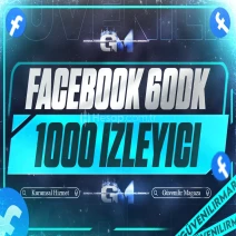 Facebook İzleyici 1000 60 dakika - Garantili