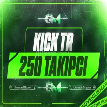 Kick Türk Takipçi 250 - Garantili