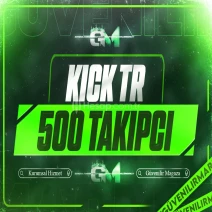 Kick Türk Takipçi 500 - Garantili