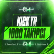 Kick Türk Takipçi 1000 - Garantili