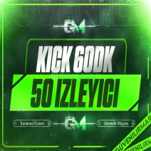 Kick İzleyici 50 60 dakika - Garantili
