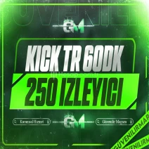 Kick Türk İzleyici 250 60 dakika - Garantili