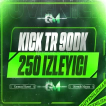 Kick Türk İzleyici 250 90 dakika - Garantili
