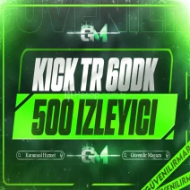 Kick Türk İzleyici 500 60 dakika - Garantili