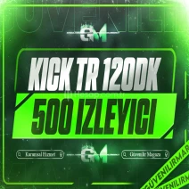 Kick Türk İzleyici 500 120 dakika - Garantili