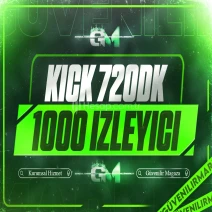 Kick İzleyici 1000 720 dakika - Garantili