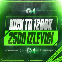 Kick Türk İzleyici 2500 120 dakika - Garantili